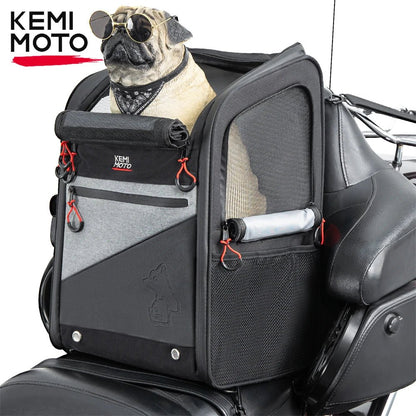 Portable Motorcycle Dog/Cat Carrier Bag 44L - PetLiveliest - PetLiveliest - Black - Breathable - Oxfords Cloth