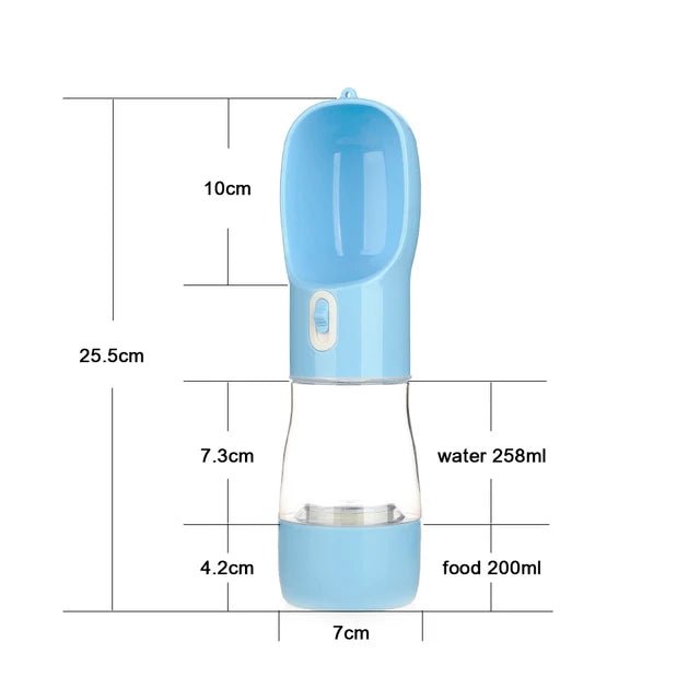 Portable Pet Dog Water Bottle Blue Travel Bowls Dog Water Bottle Drinking Bowl Feeder Bowl Pet Travel Portable PetLiveliest