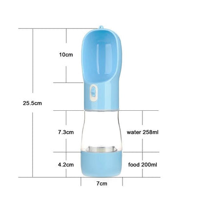 Portable Pet Dog Water Bottle Blue Travel Bowls Dog Water Bottle Drinking Bowl Feeder Bowl Pet Travel Portable PetLiveliest