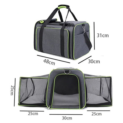 Portable Pet Shoulder Bag Pet Carrier - PetLiveliest - PetLiveliest - 便携 - 尼龙材质 - 旅行背包