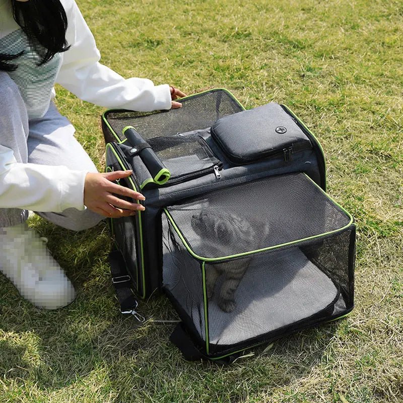 Portable Pet Shoulder Bag Pet Carrier - PetLiveliest - PetLiveliest - 便携 - 尼龙材质 - 旅行背包