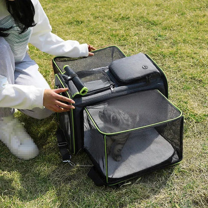 Portable Pet Shoulder Bag Pet Carrier - PetLiveliest - PetLiveliest - 便携 - 尼龙材质 - 旅行背包