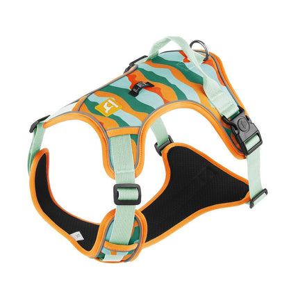 Reflective Adjustable Dog Harness Orange Harness Adjustable Durable Explosionproof Oxford Cloth Reflective PetLiveliest