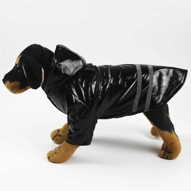 Reflective Strip Hooded Dog Raincoat Coats & Jackets Dog Clothes Hooded Raincoats Outdoor Reflective Strip Waterproof Jackets PetLiveliest