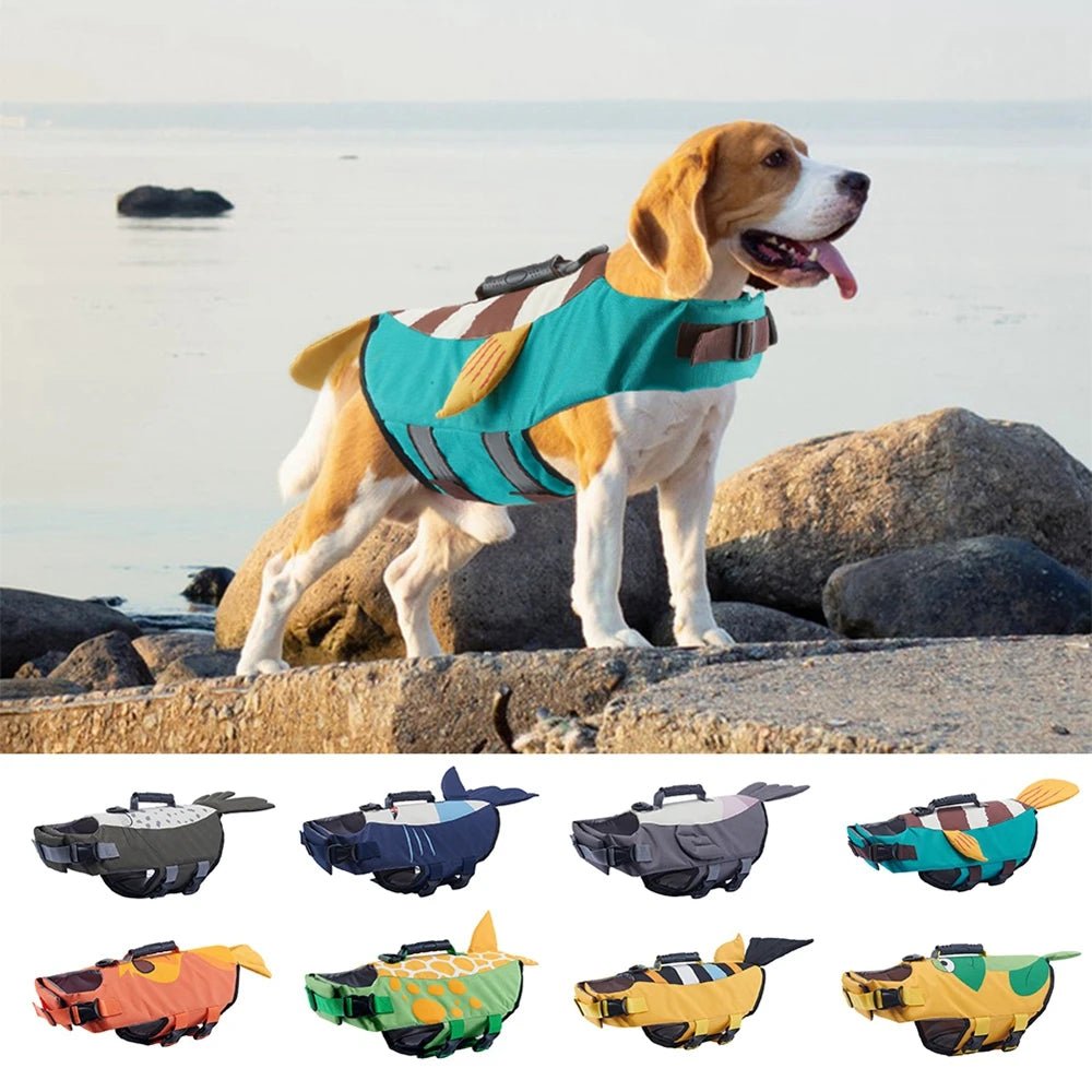 Reflective Summer Dog Life Vest Jacket - PetLiveliest - PetLiveliest - Adjustable - Dog Life Jacket - Reflective