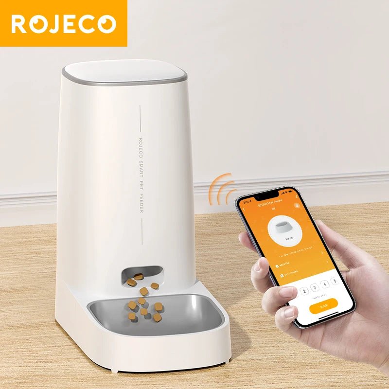 ROJECO Automatic Pet Feeder WiFi Version - 4L Capacity - PetLiveliest - PetLiveliest