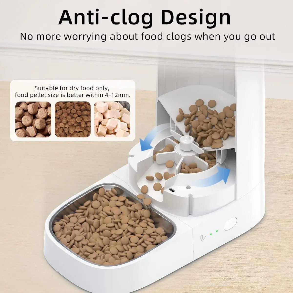 ROJECO Automatic Pet Feeder WiFi Version - 4L Capacity - PetLiveliest - PetLiveliest - 4L capacity - automatic - cat feeder