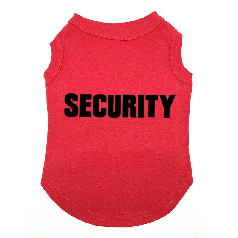 Security Cotton Summer Vest - PetLiveliest - PetLiveliest