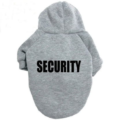 Security Dog Clothes Hoodie Coat For Small - Large Dogs - PetLiveliest - PetLiveliest - Coat - Dog Clothes - French Bulldog