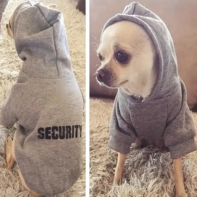 Security Dog Clothes Hoodie Coat For Small - Large Dogs - PetLiveliest - PetLiveliest - Coat - Dog Clothes - French Bulldog