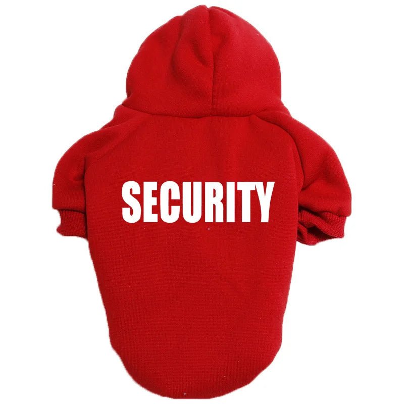 Security Dog Clothes Hoodie Coat For Small - Large Dogs - PetLiveliest - PetLiveliest - Coat - Dog Clothes - French Bulldog