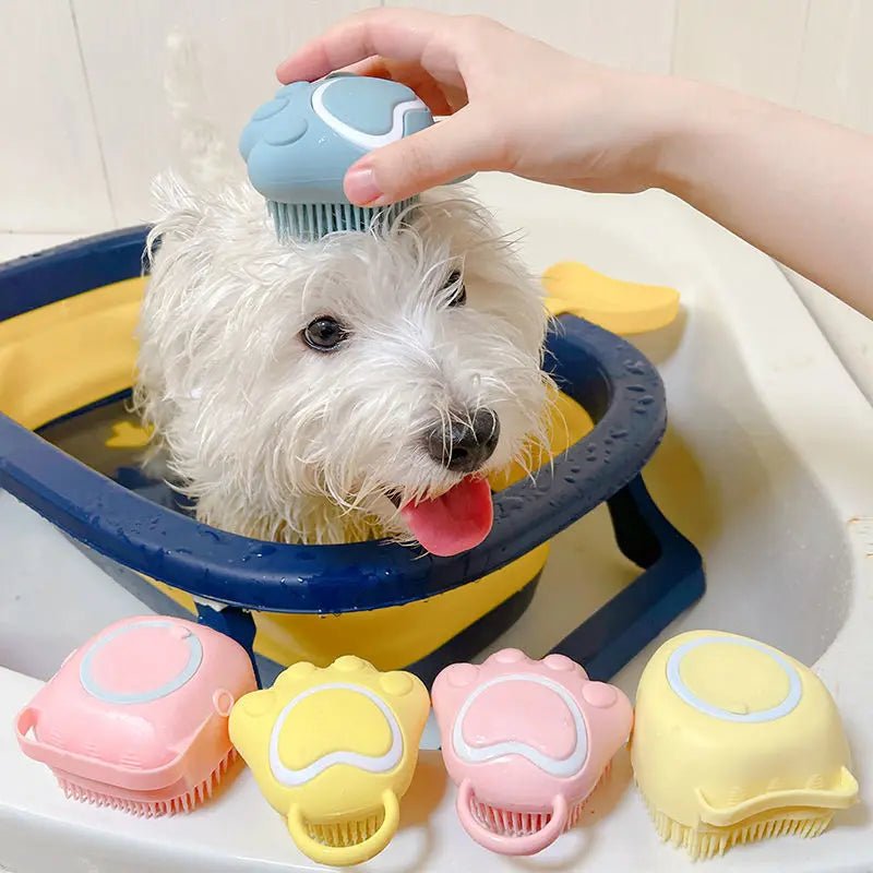 Silicone Pet Bath Brush Dog Spa Massage Brushes & Combs Grooming Massage Comb Pet Bath Brush Shower Silicone PetLiveliest