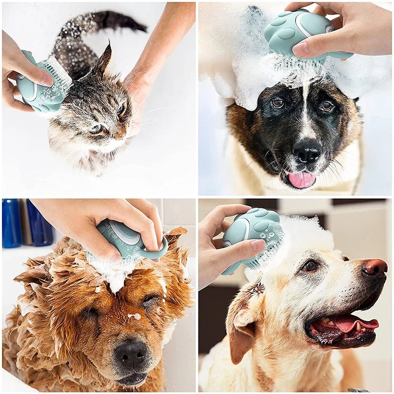 Silicone Pet Bath Brush Dog Spa Massage Brushes & Combs Grooming Massage Comb Pet Bath Brush Shower Silicone PetLiveliest