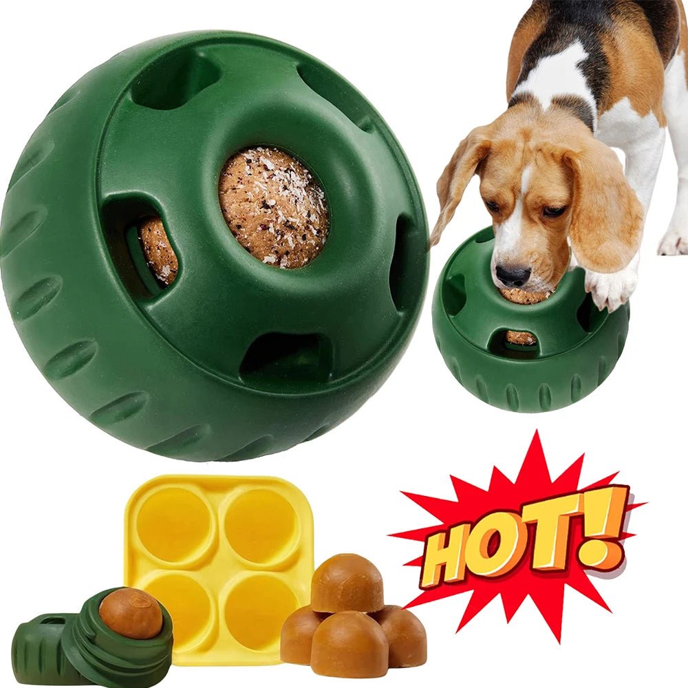 Silicone Pet Dog Toy Food Ball - PetLiveliest - PetLiveliest