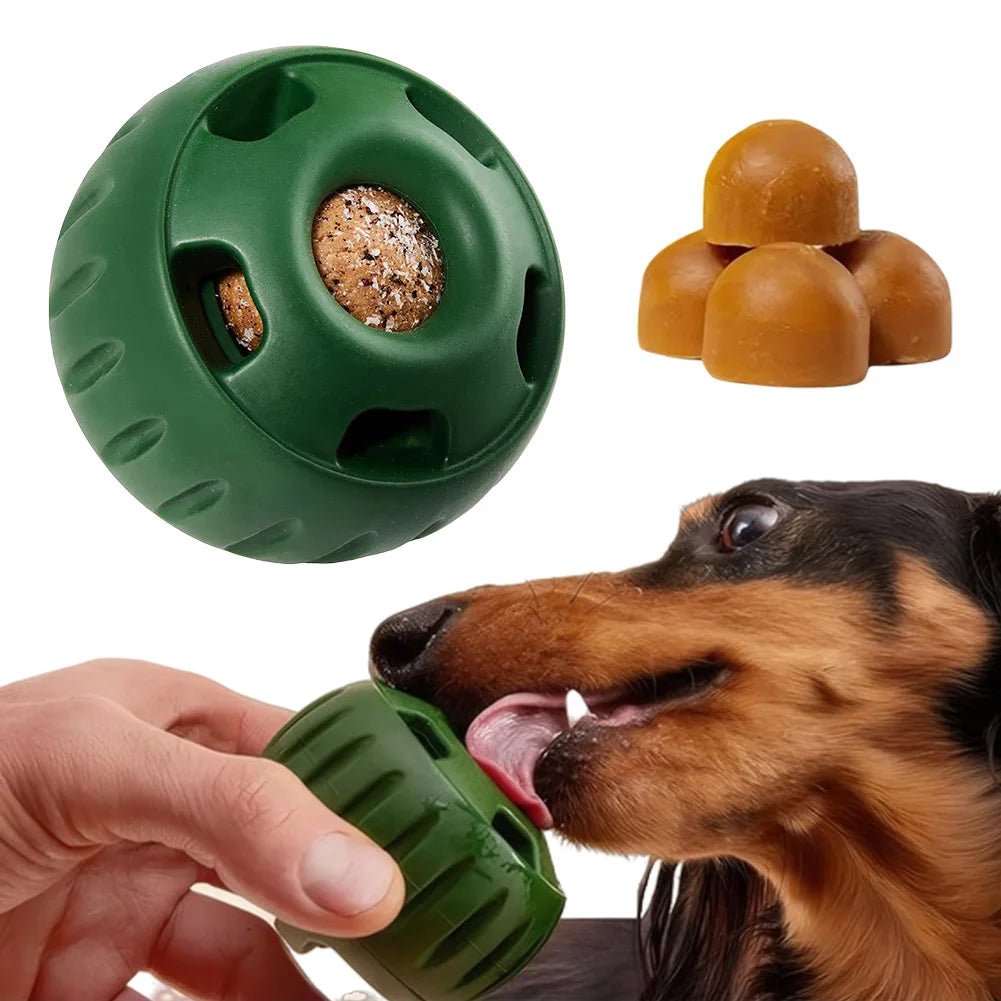 Silicone Pet Dog Toys - Food Ball for Aggressive Chewers - PetLiveliest - PetLiveliest - Dog Chew - Interactive - Refillable