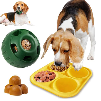 Silicone Pet Dog Toys - Food Ball for Aggressive Chewers - PetLiveliest - PetLiveliest - Dog Chew - Interactive - Refillable