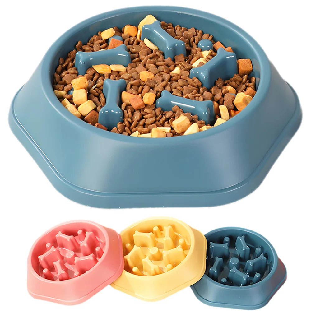 Slow Feeder Dog Bowl - Anti-Choking Puzzle Bowl Bowls Anti-Choking Easy to Clean Interactive Slow Feeder Small Medium Dogs PetLiveliest