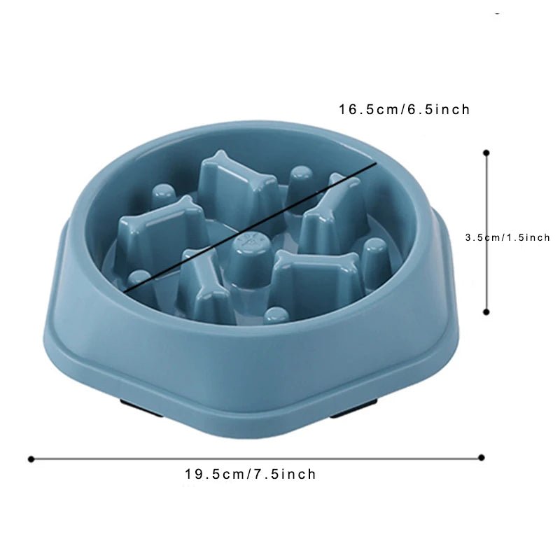 Slow Feeder Dog Bowl - Anti-Choking Puzzle Bowl SKBU dog bowl Bowls Anti-Choking Easy to Clean Interactive Slow Feeder Small Medium Dogs PetLiveliest