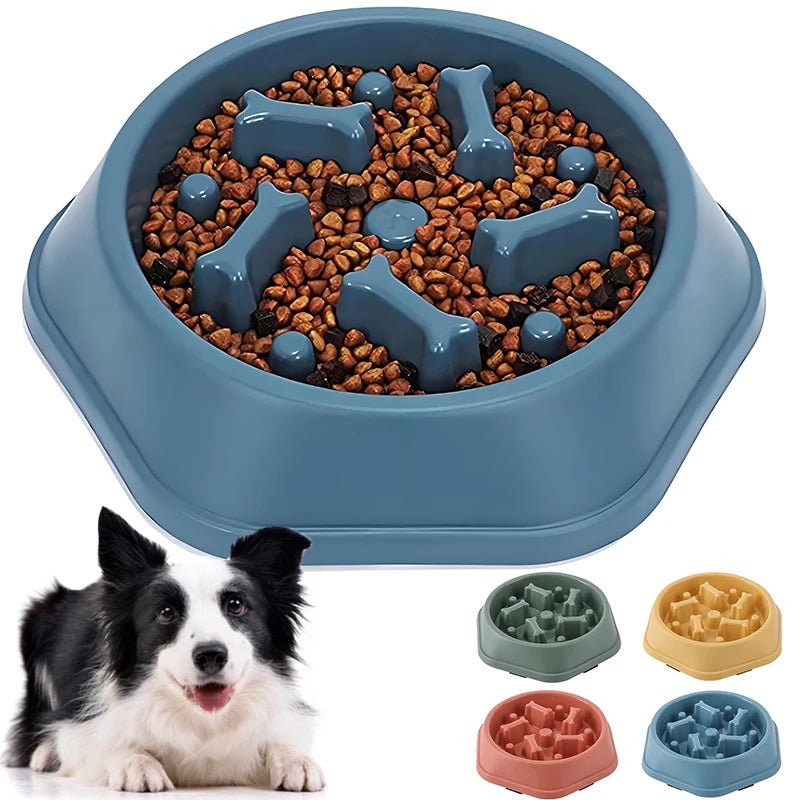 Slow Feeder Dog Bowl - Anti-Choking Puzzle Bowl Bowls Anti-Choking Easy to Clean Interactive Slow Feeder Small Medium Dogs PetLiveliest