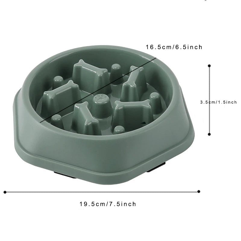 Slow Feeder Dog Bowl - Anti-Choking Puzzle Bowl GN dog bowl Bowls Anti-Choking Easy to Clean Interactive Slow Feeder Small Medium Dogs PetLiveliest