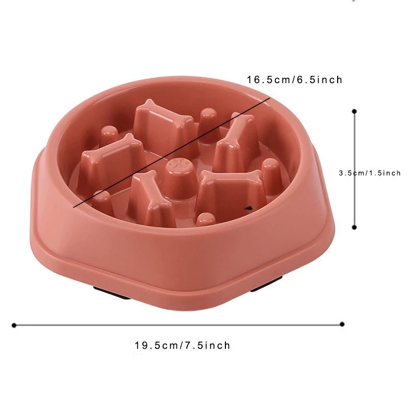 Slow Feeder Dog Bowl - Anti-Choking Puzzle Bowl PK dog bowl Bowls Anti-Choking Easy to Clean Interactive Slow Feeder Small Medium Dogs PetLiveliest