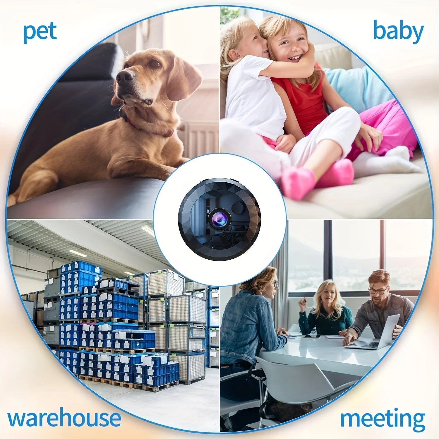 Smart Home Mini WiFi Camera - PetLiveliest - PetLiveliest - 无线 - 视频监控 - 语音记录