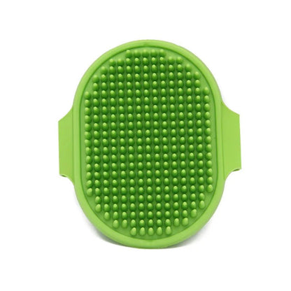 Soft Rubber Dog Brush Comb Cat Bath Brush one size green Brushes & Combs 宠物按摩 宠物洗澡用品 梳理工具 橡胶 猫狗刷子 PetLiveliest