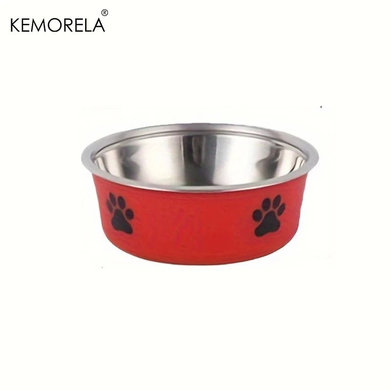 Stainless Steel Non-Slip Pet Bowl Red Bowls 不锈钢 中小型犬 中小型猫 防滑 饮水饲料 PetLiveliest