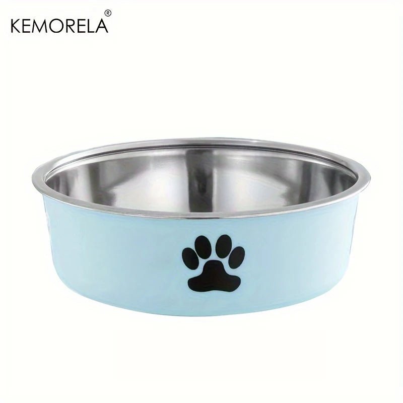 Stainless Steel Non-Slip Pet Bowl Light Blue Bowls 不锈钢 中小型犬 中小型猫 防滑 饮水饲料 PetLiveliest