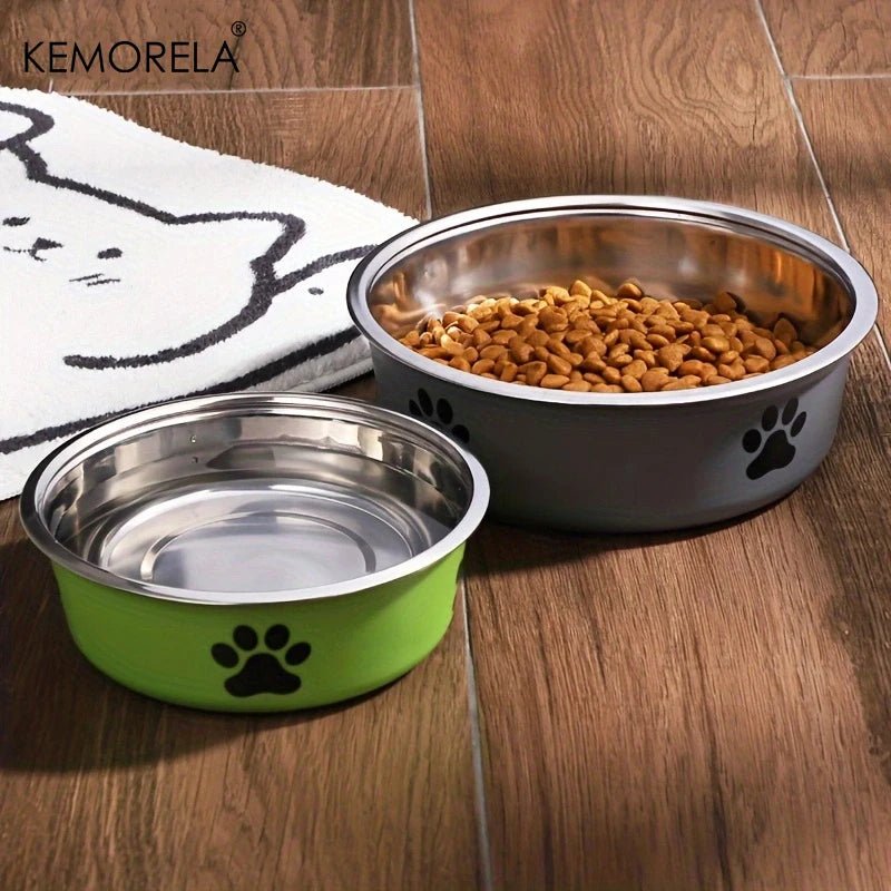 Stainless Steel Non - Slip Pet Bowl - PetLiveliest - PetLiveliest - 不锈钢 - 中小型犬 - 中小型猫