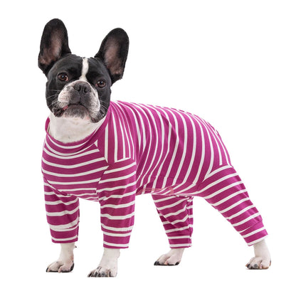 Striped Soft Breathable Jumpsuit - PetLiveliest - PetLiveliest - 