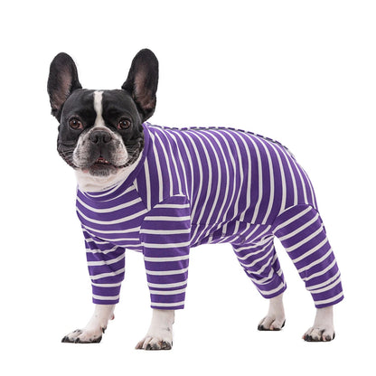 Striped Soft Breathable Jumpsuit - PetLiveliest - PetLiveliest - 