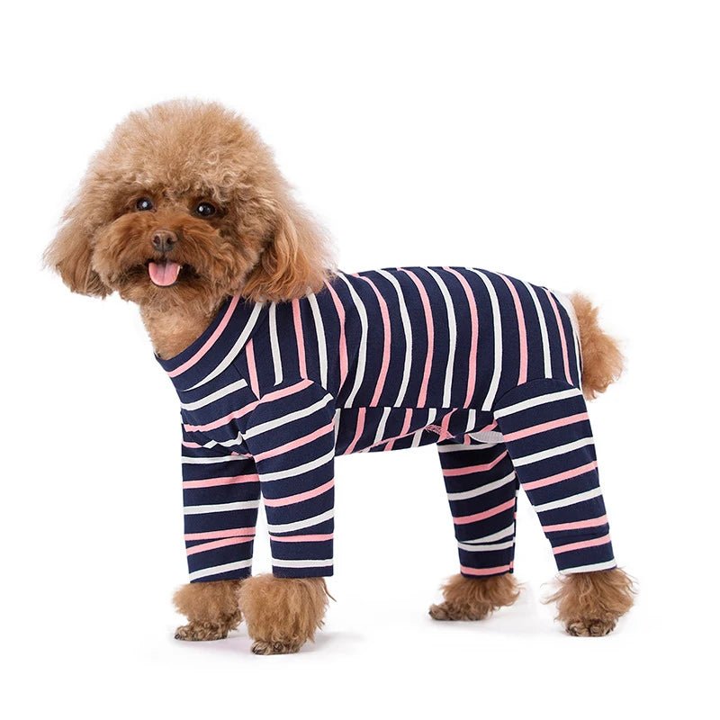 Striped Soft Breathable Jumpsuit - PetLiveliest - PetLiveliest - 