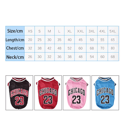 Summer Breathable Mesh Basketball T-Shirt - PetLiveliest - PetLiveliest - 夏季 - 宠物 - 网眼