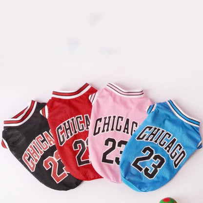 Summer Dog Clothes Mesh Breathable Sport Jersey Basketball Puppy T-Shirt - PetLiveliest - PetLiveliest - 夏季 - 宠物 - 网眼