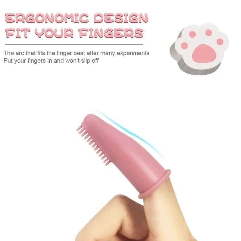 Super Soft Pet Finger Toothbrush Brushes & Combs 口腔清洁 宠物用品 牙刷 硅胶 软质 PetLiveliest