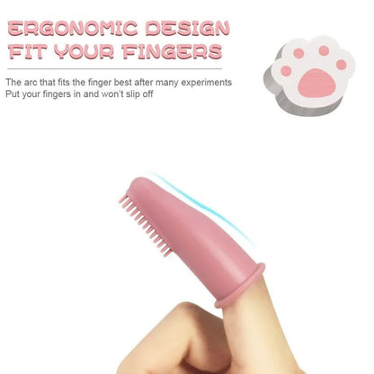 Super Soft Pet Finger Toothbrush Brushes & Combs 口腔清洁 宠物用品 牙刷 硅胶 软质 PetLiveliest