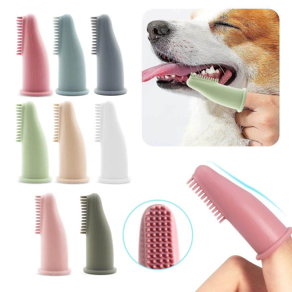 Super Soft Pet Finger Toothbrush Brushes & Combs 口腔清洁 宠物用品 牙刷 硅胶 软质 PetLiveliest