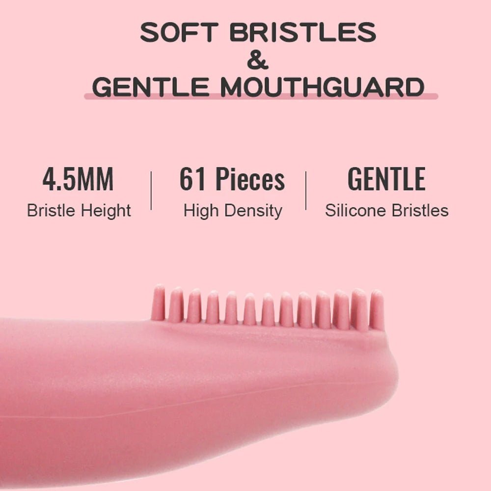 Super Soft Pet Finger Toothbrush Brushes & Combs 口腔清洁 宠物用品 牙刷 硅胶 软质 PetLiveliest