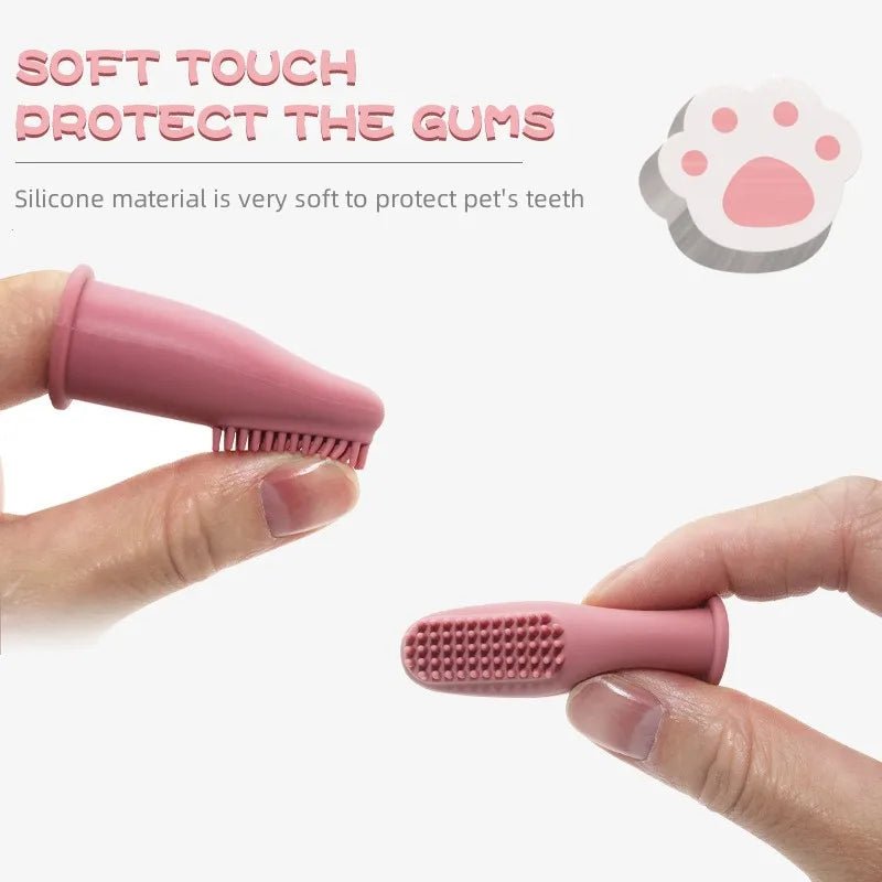 Super Soft Pet Finger Toothbrush Brushes & Combs 口腔清洁 宠物用品 牙刷 硅胶 软质 PetLiveliest