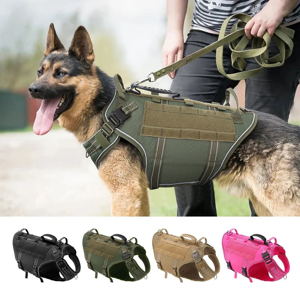 Tactical Dog Training Vest - No Pull Military Harness - PetLiveliest - PetLiveliest