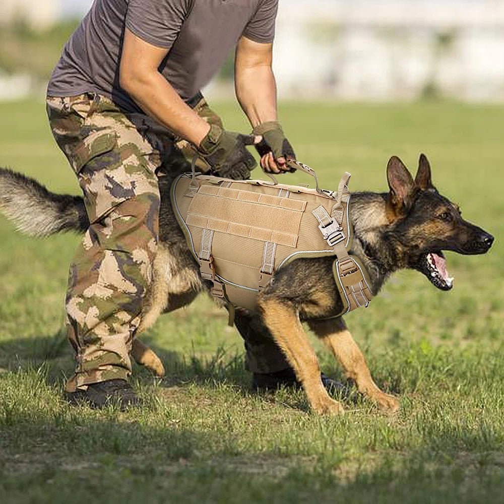 Tactical Dog Training Vest - No Pull Military Harness - PetLiveliest - PetLiveliest - Adjustable - Dog Training - Military