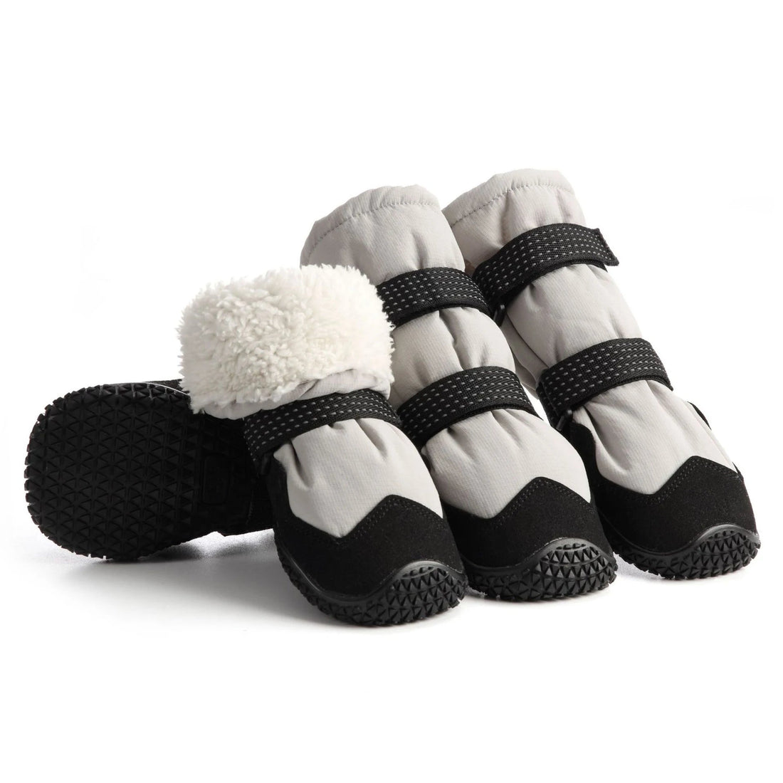 Thicken Fleece Lining Non - Slip Waterproof Ripstop Snow Booties - PetLiveliest - PetLiveliest