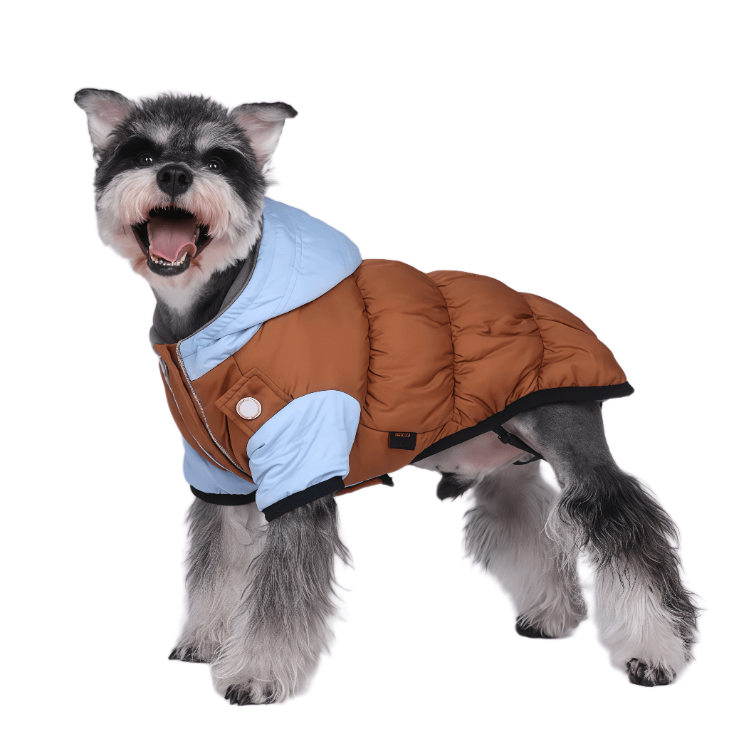 Thicken Warm Polar Fleece Lining Dog Hooded Coat - PetLiveliest - PetLiveliest