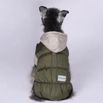 Thicken Warm Polar Fleece Lining Dog Hooded Coat - PetLiveliest - PetLiveliest - 