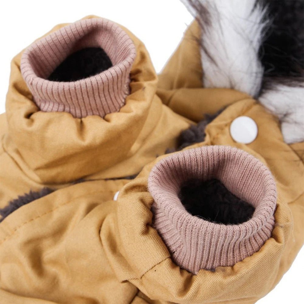 Warm Hooded Dog Coat for Winter Hiking - PetLiveliest - PetLiveliest - Dog Coat - Hooded Coat - Outdoor Sports