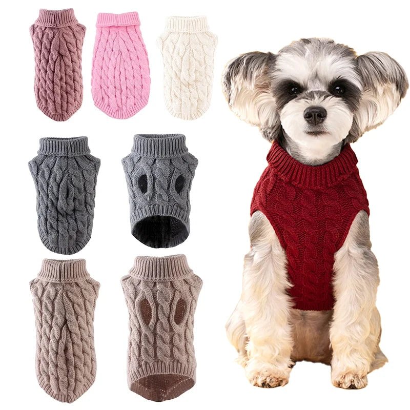 Warm Winter Sweater for Small Dogs and Cats - PetLiveliest - PetLiveliest - Chihuahua - Knitted - Pet Clothing