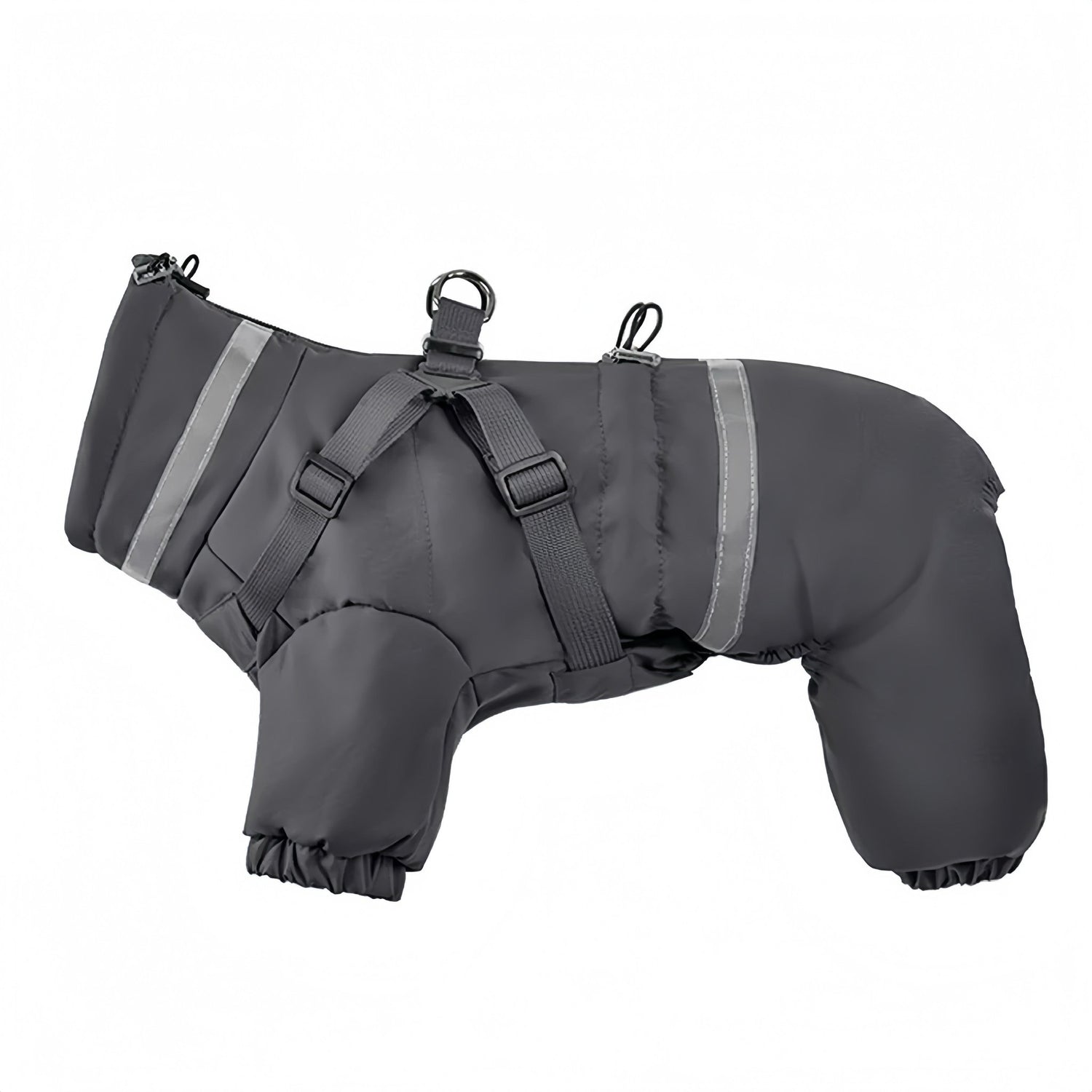 Water Repellent Thicken Padded Coat with Harness - PetLiveliest - PetLiveliest - 