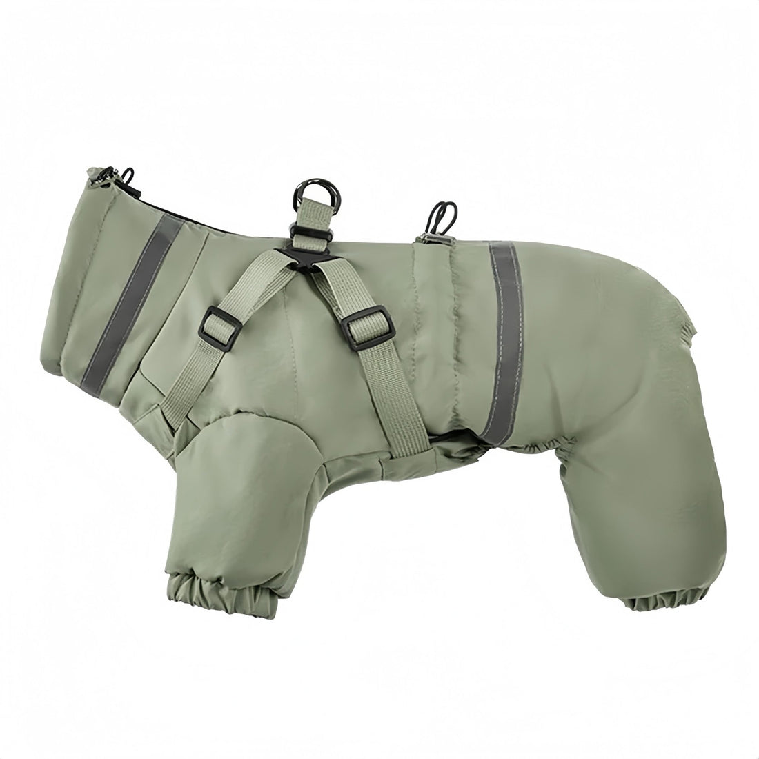 Water Repellent Thicken Padded Coat with Harness - PetLiveliest - PetLiveliest