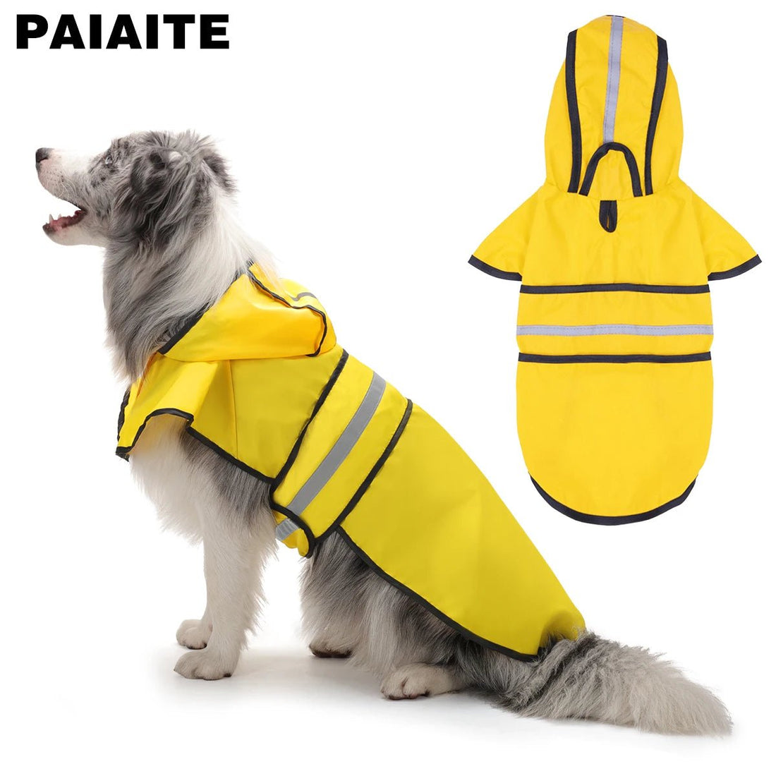 Waterproof Hooded Dog Raincoat - PetLiveliest - PetLiveliest